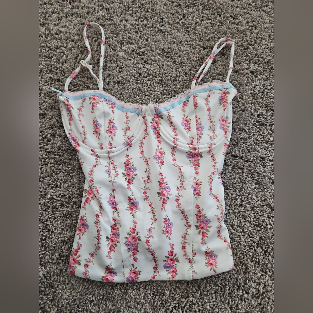 Edikted Lace Up Corset Top